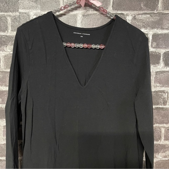 Universal Standard Geneva asymmetrical Dress black - Picture 2 of 7